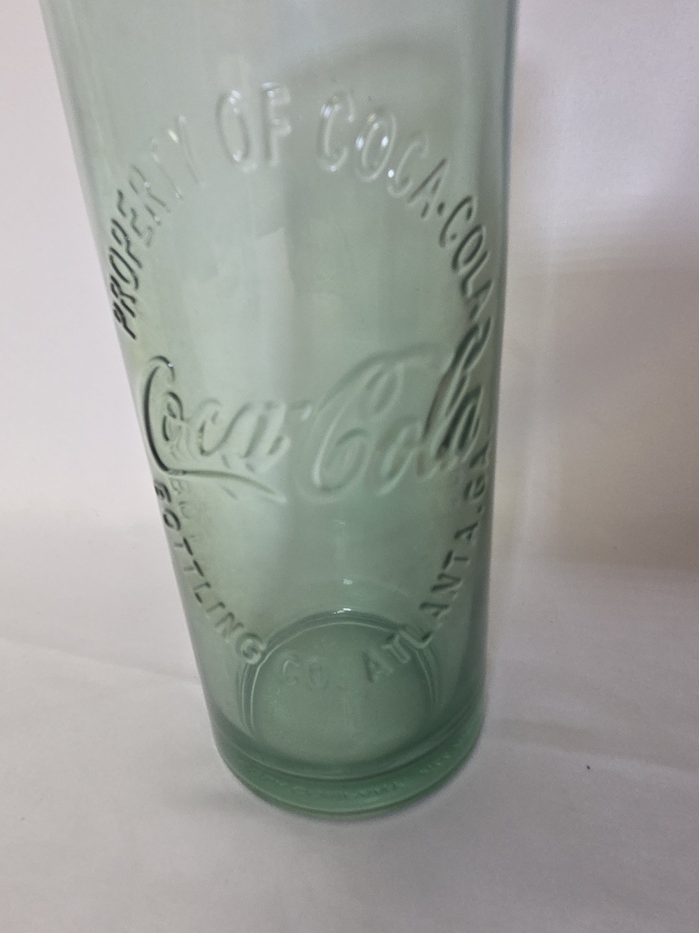 2009 Property of Coca-Cola Bottling Co. Atlanta‎ 6.5” Green Drinking Glass